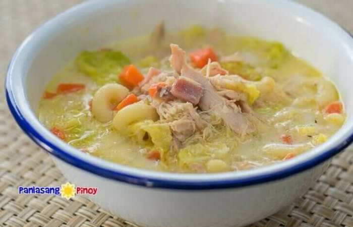 Sopas soup filipino macaroni chicken cook