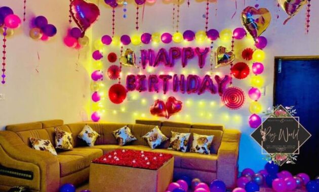 How to decorate room for bf birthday