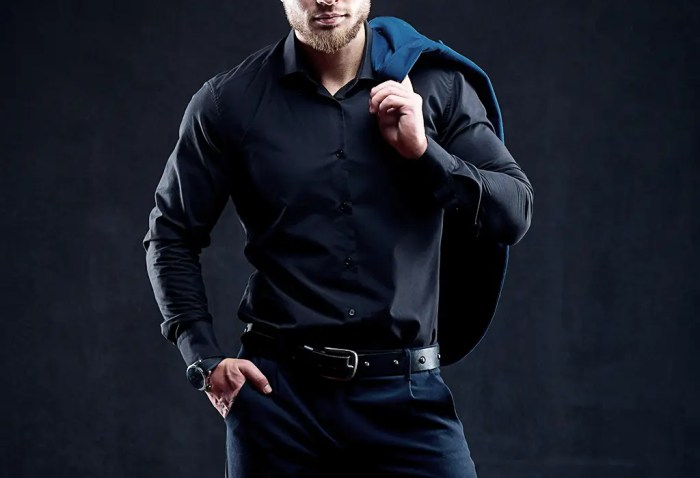 Dark teal mens dress shirt