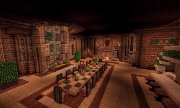 How to decorate a big room in minecraft