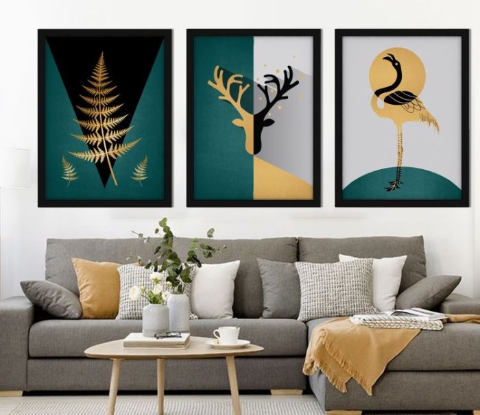 How to decorate room with paintings