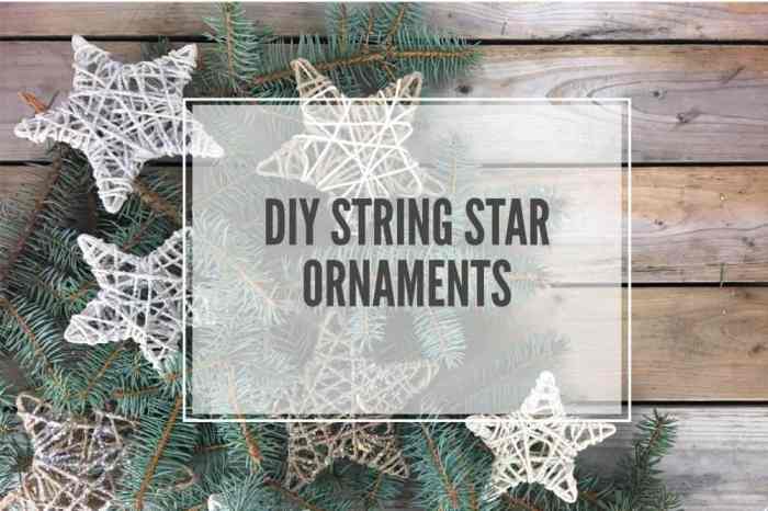 How to make a string star decoration