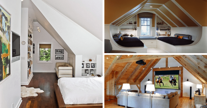 How to decorate a sloped ceiling room