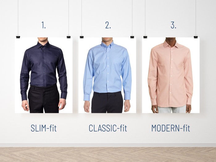 Regular fit dress shirts mens