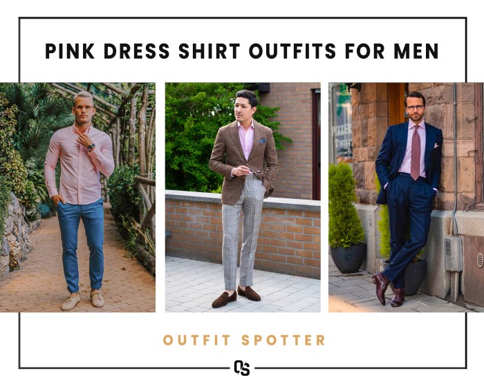 Pink dress shirt outfit men