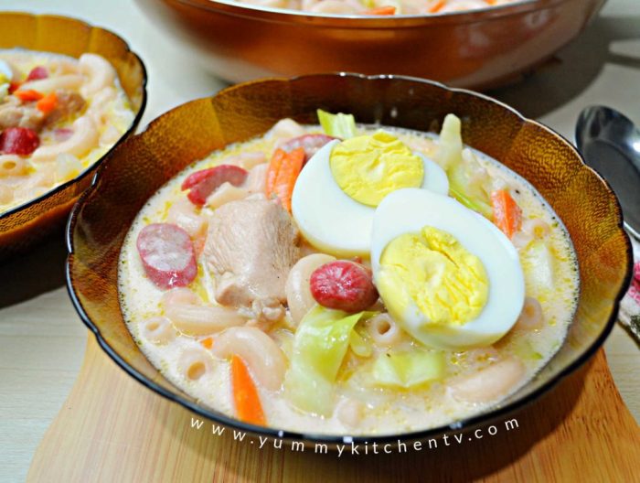 How to cook macaroni soup pinoy style