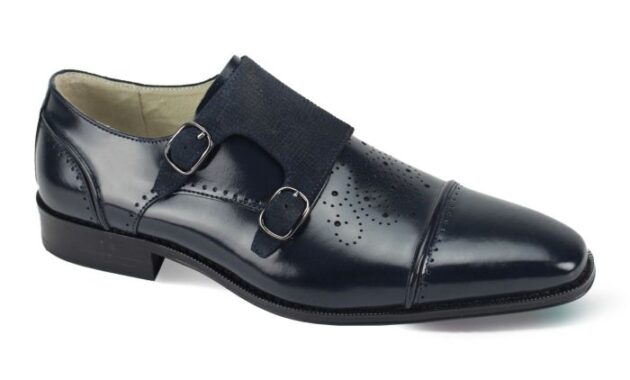 Mens leather buckle dress shoes