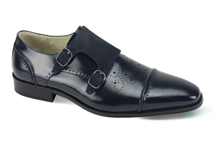 Mens leather buckle dress shoes