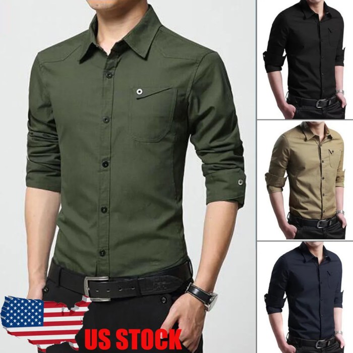 Men's classic fit dress shirts